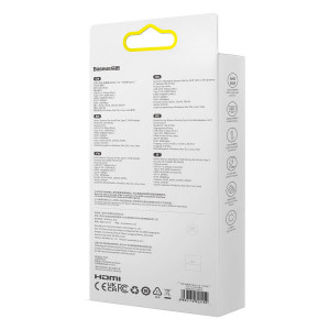 Докинг станция BASEUS StarJoy 8в1 USB Type C към 3x USB Type A / HDMI / RJ45 / четец за SD и Micro SD карти / USB Type C Power Delivery сива - Img 6