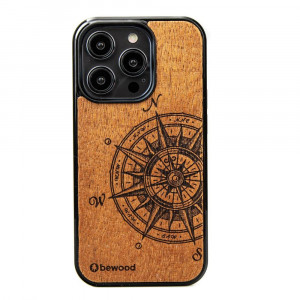 Дървен гръб BEWOOD Traveler Merbau - iPhone 15 Pro кафяв - Img 1