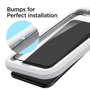Закален стъклен протектор SPIGEN Align Master FC с инструмент за поставяне - iPhone 11 Pro Max - Img 4
