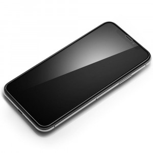 Закален стъклен протектор SPIGEN Align Master FC с инструмент за поставяне - iPhone X / XS с черна рамка - Img 11