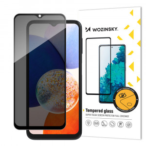 Закален стъклен протектор WOZINSKY с филтър за поверителност - Samsung Galaxy A14 5G / Galaxy A14 - Img 1