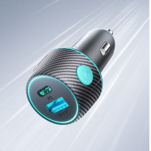 Зарядно за кола JOYROOM 60W USB Type A / USB Type C (JR-CCN01) черно - Img 7