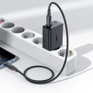 Зарядно за стена ACEFAST 50W PD GaN 2x USB Type C (A29) черно - Img 4