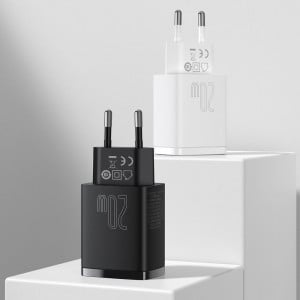 Зарядно за стена BASEUS 20W 3A USB Type A / USB Type C PD QC3.0 (CCXJ-B01) черно - Img 7
