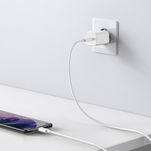 Зарядно за стена BASEUS Super Si 1C 25W USB Type C PD QC (CCSP020102) бяло - Img 10
