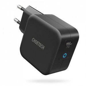 Зарядно за стена CHOETECH GaN 61W USB Type C PD (Q6006) черен - Img 2