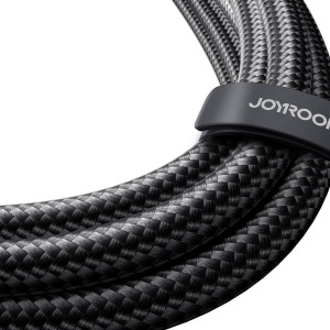 Кабел за зареждане и данни с оплетка JOYROOM Speedy SA21-1T2 USB Type C към USB Type C / USB Type C 1.5m черен - Img 6