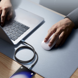Кабел за зареждане и данни с оплетка JOYROOM Starry SA32-AC6 USB Type A към USB Type C 100W 1m черен - Img 14