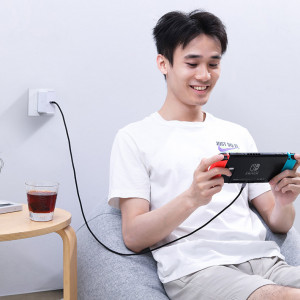Кабел за зареждане и данни с оплетка UGREEN USB Type C към USB Type C Power Delivery 100W с бързо зареждане FCP 5A 3m сив (90120 US316) - Img 4