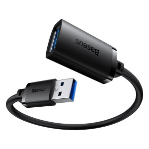 Кабел за зареждане и данни BASEUS AiRJoy USB Type A 3.0 1.5m черен - Img 5