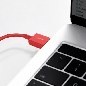 Кабел за зареждане и данни BASEUS Superior USB Type A към Lightning с бързо зареждане Data 2.4A 1m (CALYS-A09) червен - Img 10