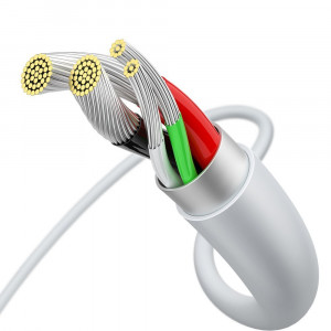 Кабел за зареждане и данни BASEUS Superior USB Type A към micro USB с бързо зареждане 2A 1m бял (CAMYS-02) - Img 6