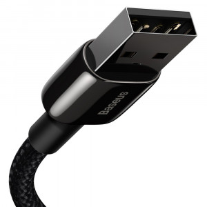 Кабел за зареждане и данни BASEUS Tungsten USB Type A към Lightning cable 2.4A 2m черен (CALWJ-A01) - Img 9