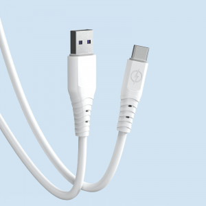 Кабел за зареждане и данни DUDAO USB Type A към USB Type C 6A (TGL3T) бял - Img 2