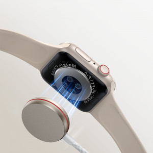 Кабел за зареждане и данни JOYROOM 2in1 USB Type C към Lightning / безжично зарядно за Apple Watch 1.5m бял (S-IW011) - Img 11