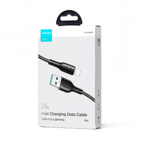 Кабел за зареждане и данни JOYROOM USB Type A към Lightning 2.4A 2m S-UL012A13 черен - Img 2