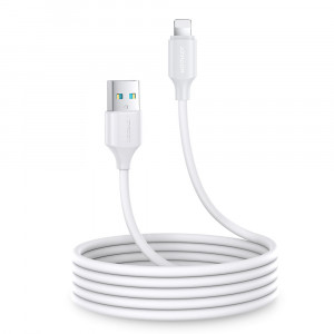 Кабел за зареждане и данни JOYROOM USB Type A към Lightning 2.4A 2m бял (S-UL012A9) - Img 2