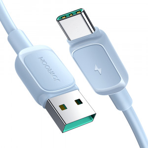 Кабел за зареждане и данни JOYROOM USB Type A към USB Type C 3A 1.2m S-AC027A14 син - Img 1