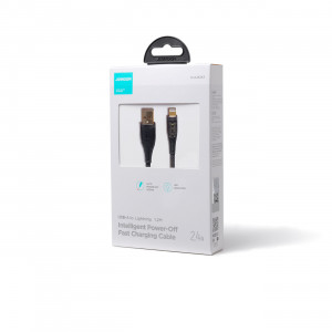 Кабел за зареждане и данни JOYROOM USB Type C към Lightning с бързо зареждане и smart switch 2.4A 1.2m черен (S-UL012A3) - Img 5