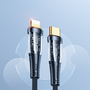 Кабел за зареждане и данни JOYROOM USB Type C към Lightning с бързо зареждане и smart switch 20W 1.2m черен (S-CL020A3) - Img 4