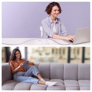 Кабел за зареждане и данни JOYROOM USB Type C към USB Type C 100W 1.2m S-CC100A14 лилав - Img 7
