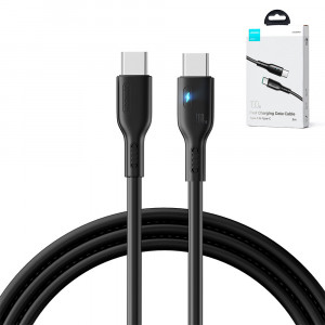 Кабел за зареждане и данни JOYROOM USB Type C към USB Type C 100W 2m S-CC100A13 черен - Img 2