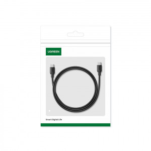 Кабел за зареждане и данни UGREEN US562 USB Type C към USB Type C Power Delivery с бързо зареждане 1.5m черен - Img 5