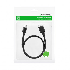 Кабел за зареждане и данни UGREEN USB Type C към micro USB SuperSpeed 3.0 1m черен (US312 20103) - Img 5