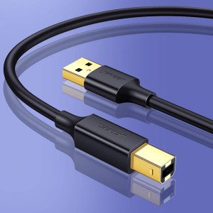 Кабел за принтер UGREEN USB Type A към USB Type B 480Mb/s 5m черен (US135) - Img 2