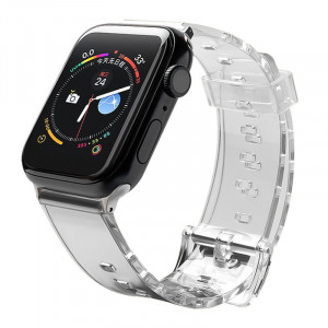 Каишка Light Strap - Apple Watch 44mm SE / 44mm Series 6 / 44mm Series 5 / 44mm Series 4 / 42mm Series 3 / 42mm Series 2 черен - Img 1