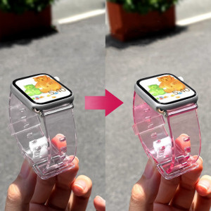 Калъф за корпус с каишка Light Strap - Apple Watch 40mm Series 6 / 40mm Series 5 / 40mm Series 4 / 38mm Series 3 / 38mm Series 2 лилав - Img 4