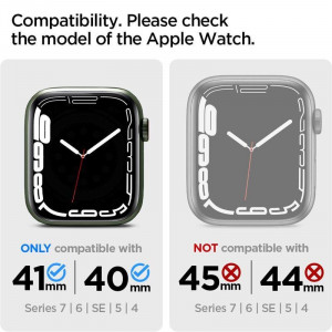Калъф за корпус SPIGEN Liquid Crystal - Apple Watch 41mm Series 7 / 40mm SE / 40mm Series 6 / 40mm Series 5 / 40mm Series 4 кристален - Img 17