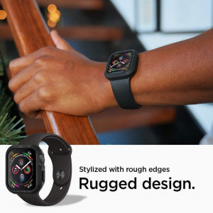 Калъф за корпус SPIGEN Rugged Armor - Apple Watch 44mm Series 5 / 44mm Series 4 черен - Img 7