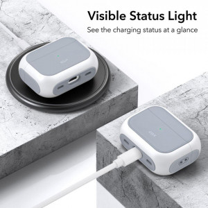 Калъф за слушалки ESR Orbit Halolock MagSafe - AirPods Pro 1 / 2 бял - Img 4