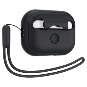 Калъф за слушалки SPIGEN Silicone Fit Strap - AirPods Pro черен - Img 4