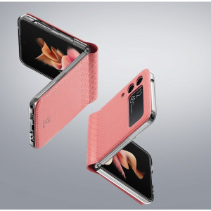 Калъф от еко кожа DUX DUCIS Bril - Samsung Galaxy Z Flip3 5G розов - Img 3