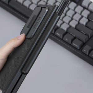 Калъф с подвижно покритие за камерата NILLKIN CamShield Pro - Samsung Galaxy Z Fold4 син - Img 10