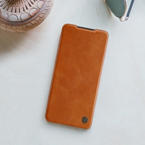 Калъф тип книга от еко кожа NILLKIN Qin - Samsung Galaxy A22 кафяв - Img 17