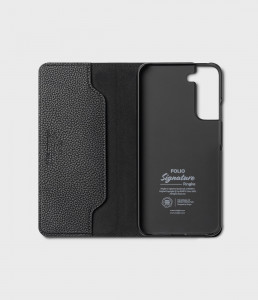 Калъф тип книга от еко кожа RINGKE Folio Signature - Samsung Galaxy S22+ черен - Img 12