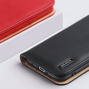 Калъф тип книга от естествена кожа DUX DUCIS Hivo със система против кражба - iPhone 14 Pro Max червен - Img 18