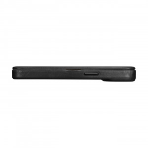 Калъф тип книга от естествена кожа iCARER CE Oil Wax Premium MagSafe - iPhone 14 Plus черен - Img 12