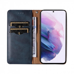 Калъф тип книга с връзка Magnet Strap - Samsung Galaxy A23 / A23 5G син - Img 9