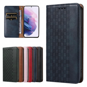 Калъф тип книга с връзка Magnet Strap - Samsung Galaxy S22+ син - Img 3