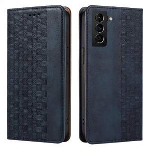 Калъф тип книга с връзка Magnet Strap - Samsung Galaxy S22+ син - Img 8