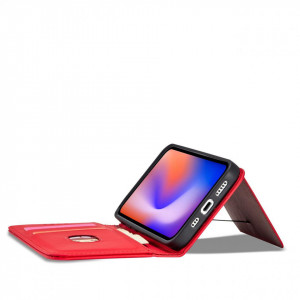 Калъф тип книга с външен джоб Magnet Card - iPhone 12 Pro червен - Img 10