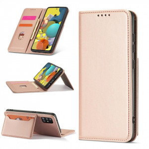 Калъф тип книга с външен джоб Magnet Card - Samsung Galaxy A04s / A13 5G розов - Img 3