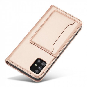 Калъф тип книга с външен джоб Magnet Card - Samsung Galaxy A04s / A13 5G розов - Img 8