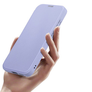 Калъф тип книга с прозрачен гръб и стойка DUX DUCIS Skin X Pro MagSafe - Samsung Galaxy S24 лилав - Img 10