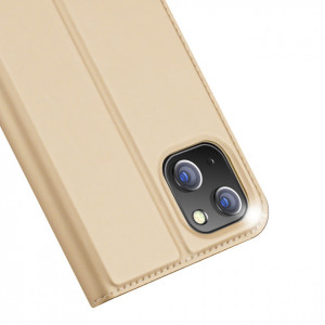 Калъф тип книга DUX DUCIS Skin Pro - iPhone 14 Plus златист - Img 3