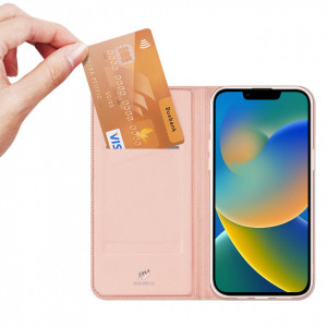 Калъф тип книга DUX DUCIS Skin Pro - iPhone 14 Plus розов - Img 2